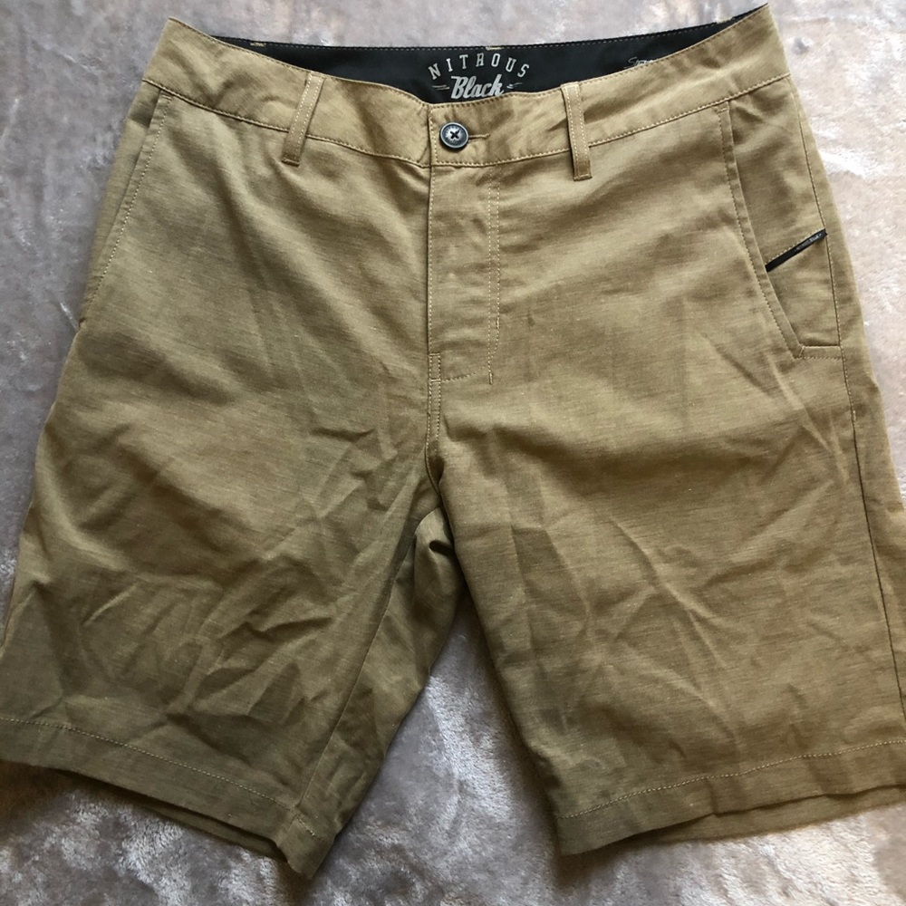 Nitrous Black khaki shorts